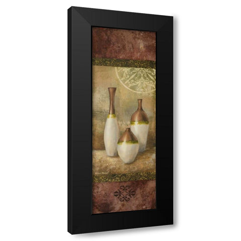 Ivory Vessel II Black Modern Wood Framed Art Print with Double Matting by Marcon, Michael