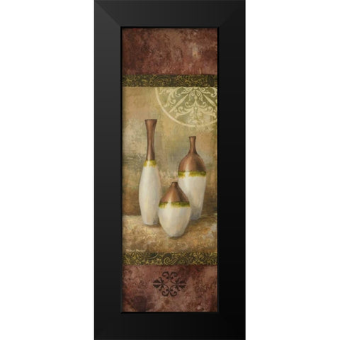 Ivory Vessel II Black Modern Wood Framed Art Print by Marcon, Michael