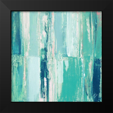 Deepest Blue Strengths Black Modern Wood Framed Art Print by Loreth, Lanie