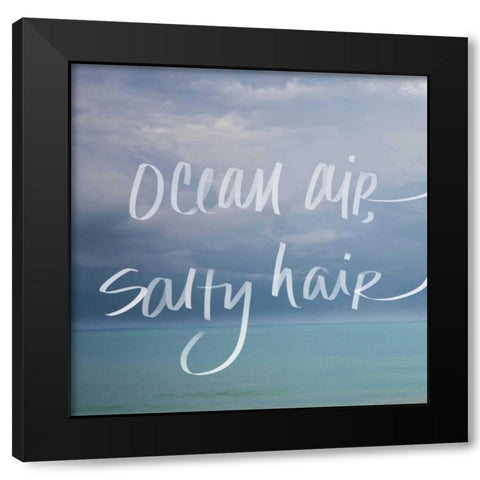 Ocean Air Black Modern Wood Framed Art Print by Bryant, Susan