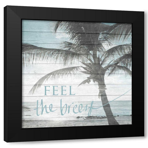A Day at the Beach Black Modern Wood Framed Art Print with Double Matting by Bryant, Susan