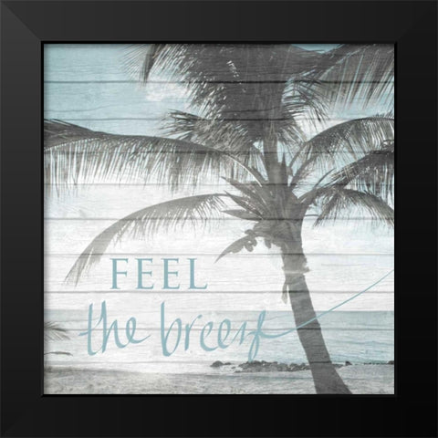 A Day at the Beach Black Modern Wood Framed Art Print by Bryant, Susan