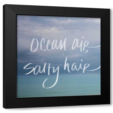 Ocean Air Black Modern Wood Framed Art Print with Double Matting by Bryant, Susan