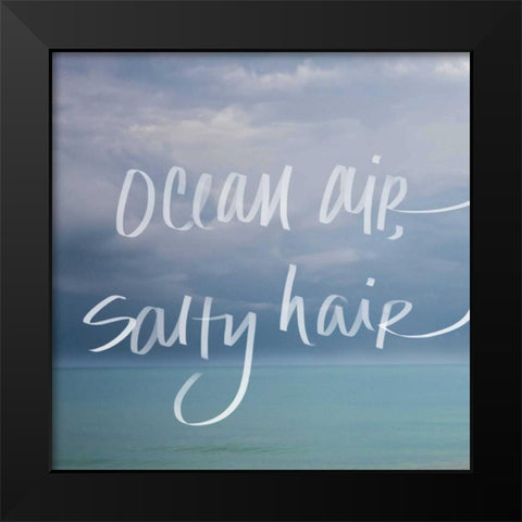 Ocean Air Black Modern Wood Framed Art Print by Bryant, Susan