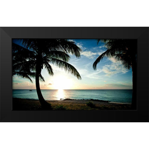 Sun Downer Black Modern Wood Framed Art Print by Bryant, Susan