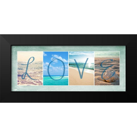 Sea Love Black Modern Wood Framed Art Print by Bryant, Susan