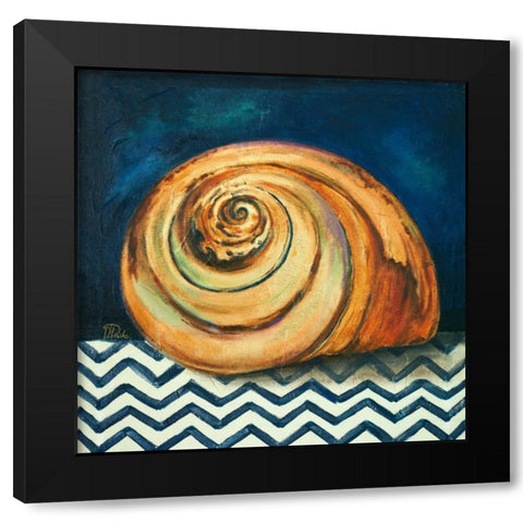 Elegance of the Sea II Black Modern Wood Framed Art Print with Double Matting by Pinto, Patricia