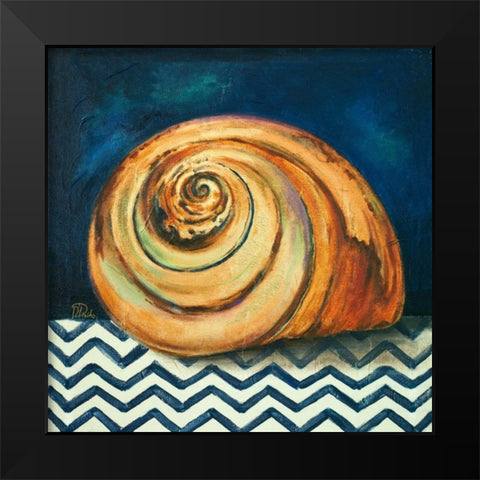 Elegance of the Sea II Black Modern Wood Framed Art Print by Pinto, Patricia