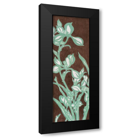 Brown Cattelyas Panel Black Modern Wood Framed Art Print by Loreth, Lanie