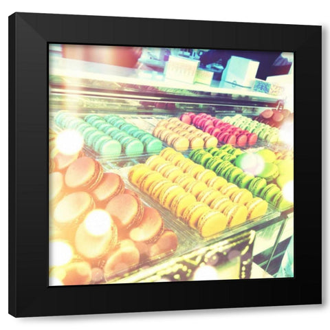 Tasty Treats Black Modern Wood Framed Art Print by Acosta