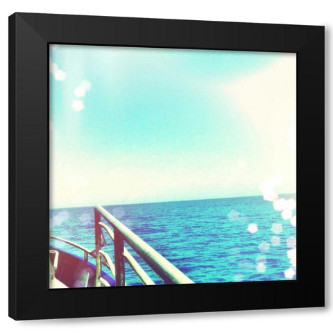 On the Horizon Black Modern Wood Framed Art Print by Acosta