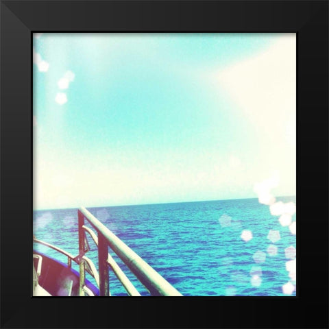 On the Horizon Black Modern Wood Framed Art Print by Acosta