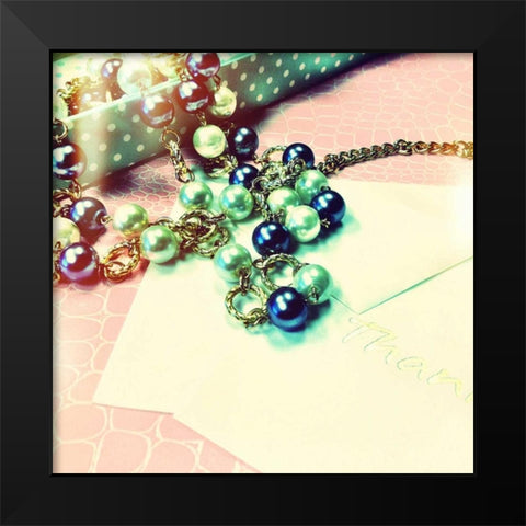 Thanks  (jewelry) Black Modern Wood Framed Art Print by Acosta