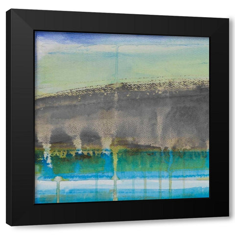 Fahai Gray I Black Modern Wood Framed Art Print by Loreth, Lanie
