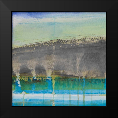 Fahai Gray I Black Modern Wood Framed Art Print by Loreth, Lanie