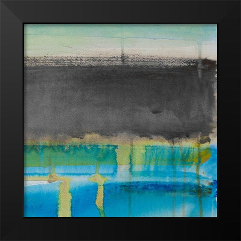 Fahai Gray II Black Modern Wood Framed Art Print by Loreth, Lanie