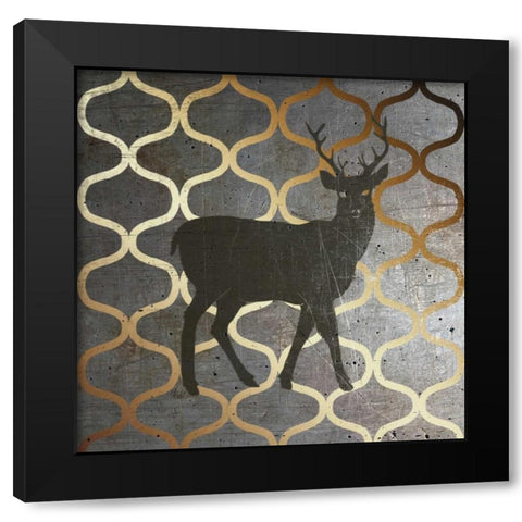 Metallic Nature I Black Modern Wood Framed Art Print by Metz, Andi