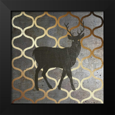 Metallic Nature I Black Modern Wood Framed Art Print by Metz, Andi