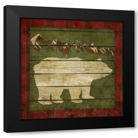 Rustic Nature on Plaid I Black Modern Wood Framed Art Print with Double Matting by Metz, Andi