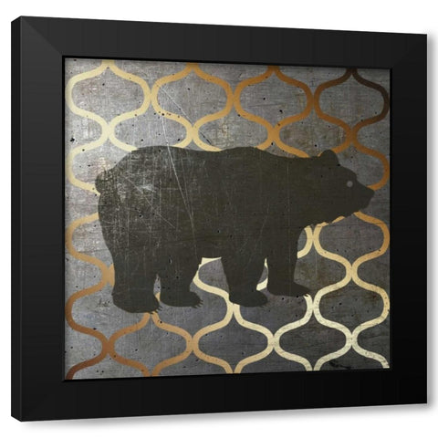 Metallic Nature II Black Modern Wood Framed Art Print with Double Matting by Metz, Andi