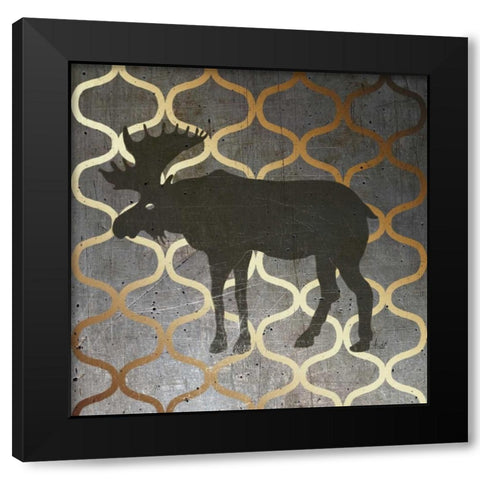 Metallic Nature IV Black Modern Wood Framed Art Print by Metz, Andi