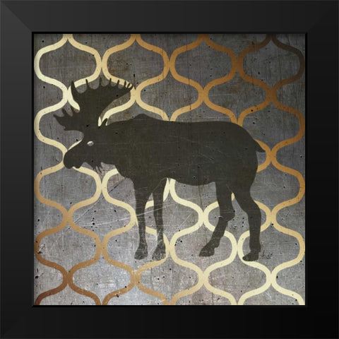 Metallic Nature IV Black Modern Wood Framed Art Print by Metz, Andi