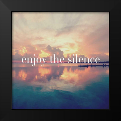 Enjoy the Silence Black Modern Wood Framed Art Print by Nawrocke, Bruce