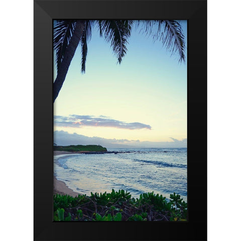 Sunrise In Paradise Black Modern Wood Framed Art Print by Nawrocke, Bruce