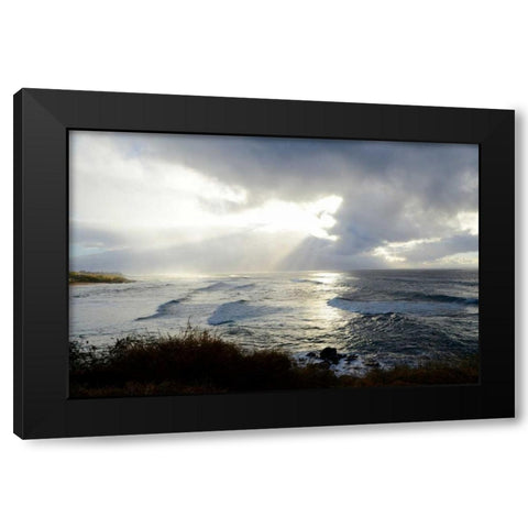 Divine Light Black Modern Wood Framed Art Print with Double Matting by Nawrocke, Bruce