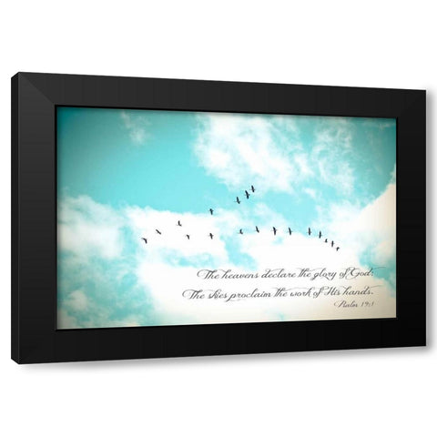 His Hands Black Modern Wood Framed Art Print by Poynter, Kelly