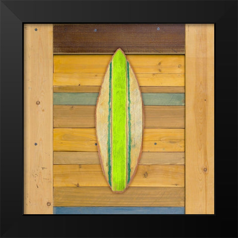 Havana Surfboard II Black Modern Wood Framed Art Print by Medley, Elizabeth