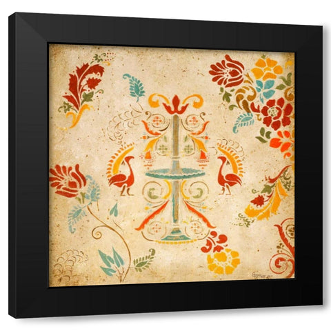 Bohemian Walk in the Park Black Modern Wood Framed Art Print with Double Matting by Ritter, Gina