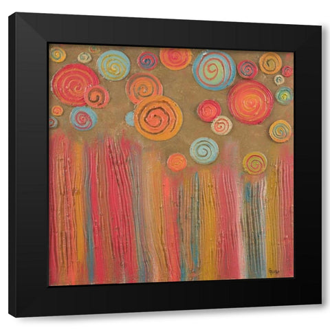 Spring Forward Black Modern Wood Framed Art Print with Double Matting by Ritter, Gina