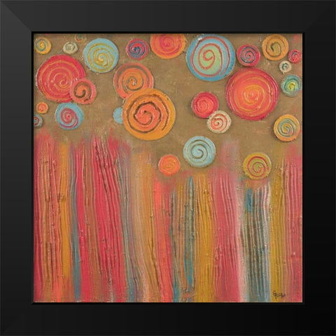 Spring Forward Black Modern Wood Framed Art Print by Ritter, Gina