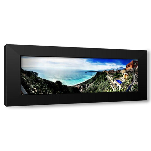 Coastal Vacation Black Modern Wood Framed Art Print with Double Matting by Acosta