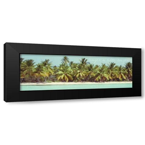 Palms Galore II Black Modern Wood Framed Art Print with Double Matting by Acosta