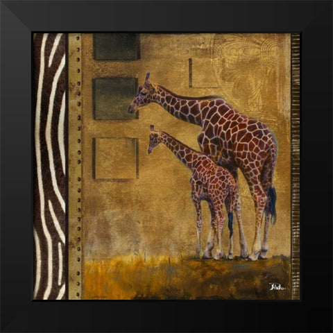 Journey I Black Modern Wood Framed Art Print by Pinto, Patricia