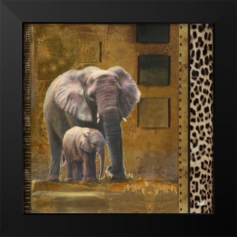 Journey II Black Modern Wood Framed Art Print by Pinto, Patricia
