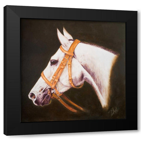 My Horse Black Modern Wood Framed Art Print by Pinto, Patricia