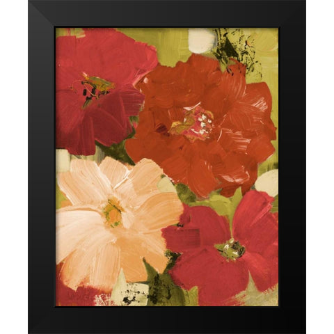 Wednesdays Garden Black Modern Wood Framed Art Print by Loreth, Lanie