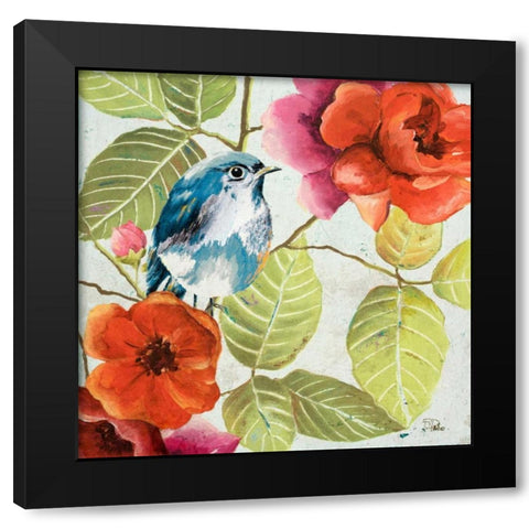 Beautiful Bird I Black Modern Wood Framed Art Print with Double Matting by Pinto, Patricia