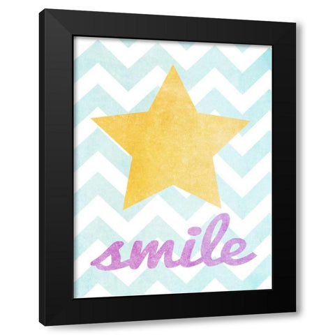 Stars and Hearts I Black Modern Wood Framed Art Print with Double Matting by Studio, Sd Graphics