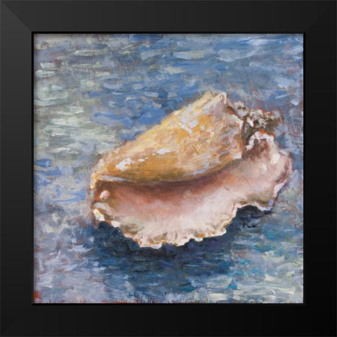 Faded into the Shore I Black Modern Wood Framed Art Print by Johnson, Walt