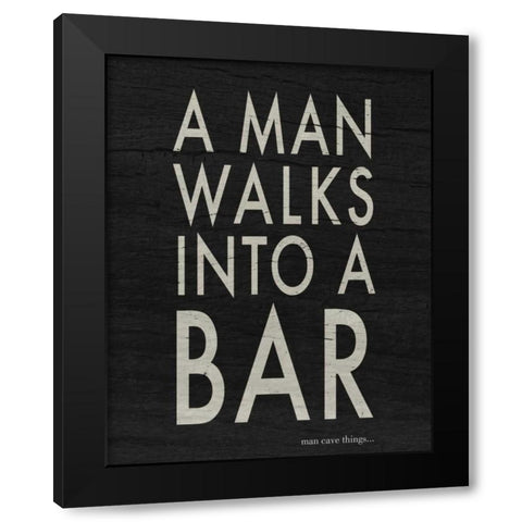 Bar I Black Modern Wood Framed Art Print with Double Matting by Studio, Sd Graphics