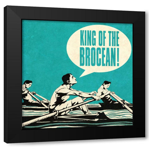 Bro Bro II Black Modern Wood Framed Art Print by Studio, Sd Graphics