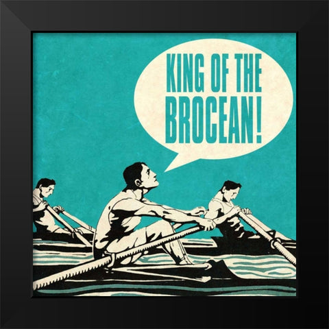 Bro Bro II Black Modern Wood Framed Art Print by Studio, Sd Graphics