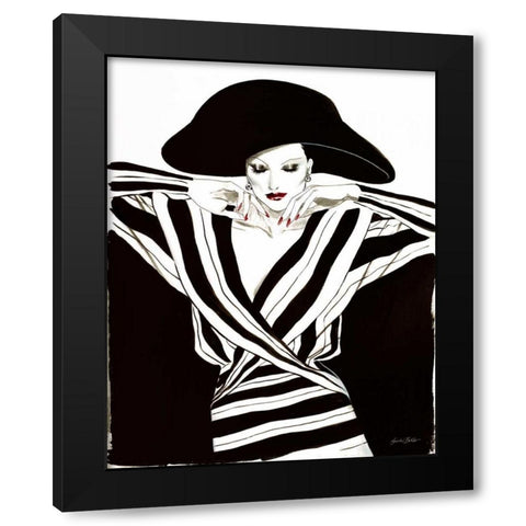 Fashion Women III Black Modern Wood Framed Art Print by Baliko, Linda