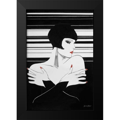 Fashion Women II Black Modern Wood Framed Art Print by Baliko, Linda