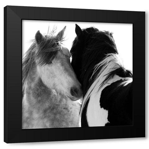 Loved Ones Black Modern Wood Framed Art Print by Walker, Carol