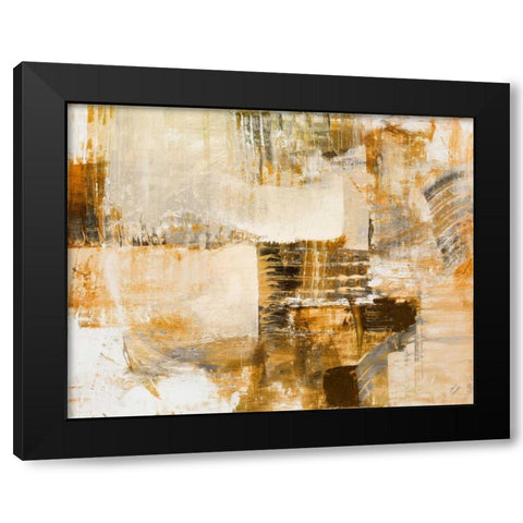 Warm Mystic Neutral Black Modern Wood Framed Art Print by Loreth, Lanie